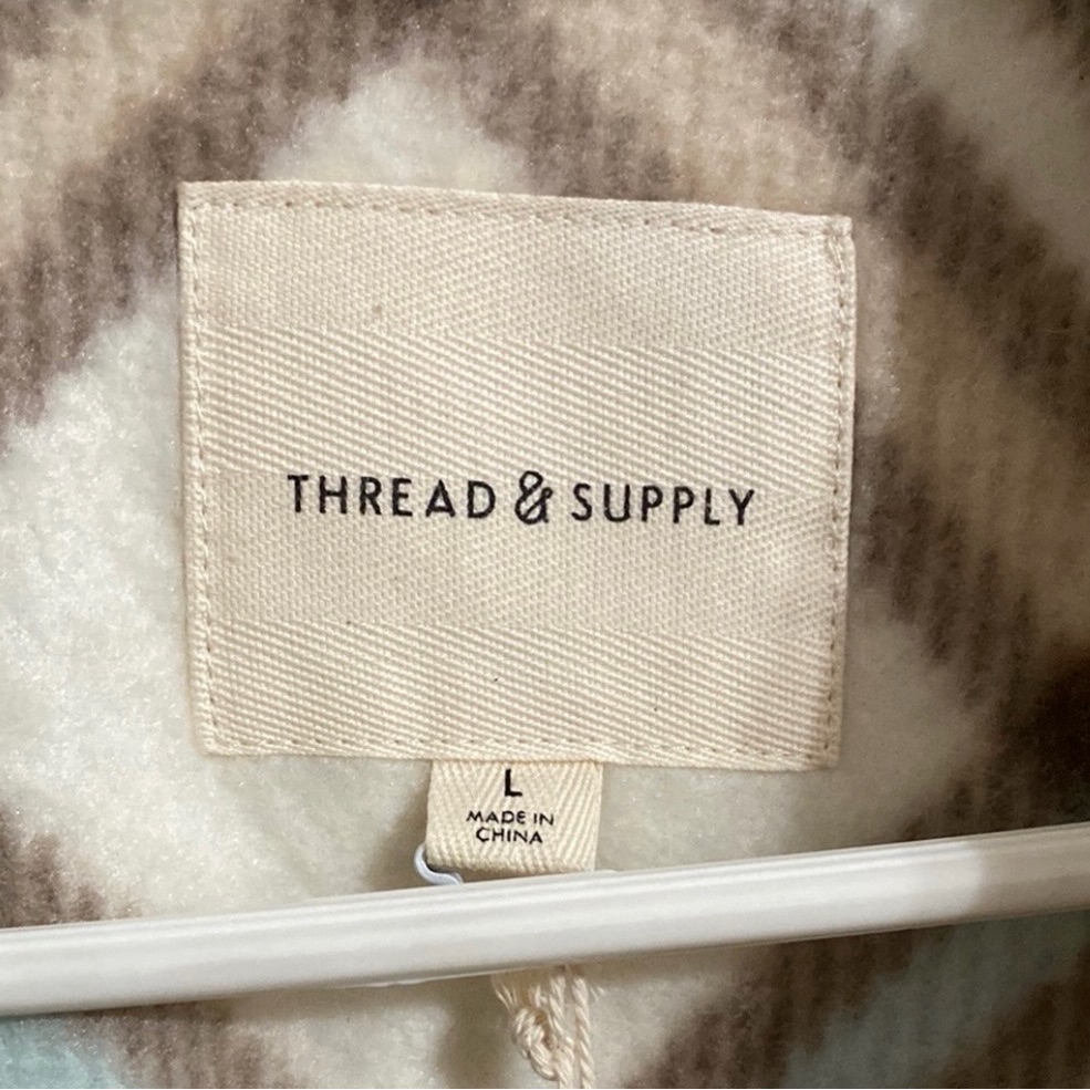 Nwt Thread & Supply Cozy Plaid Jacket — image 2 of 7